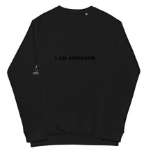 Load image into Gallery viewer, I AM AWESOME - Unisex organic raglan sweatshirt
